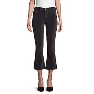 Frame Denim Women's Le Crop Velvet Bootcut Pants l